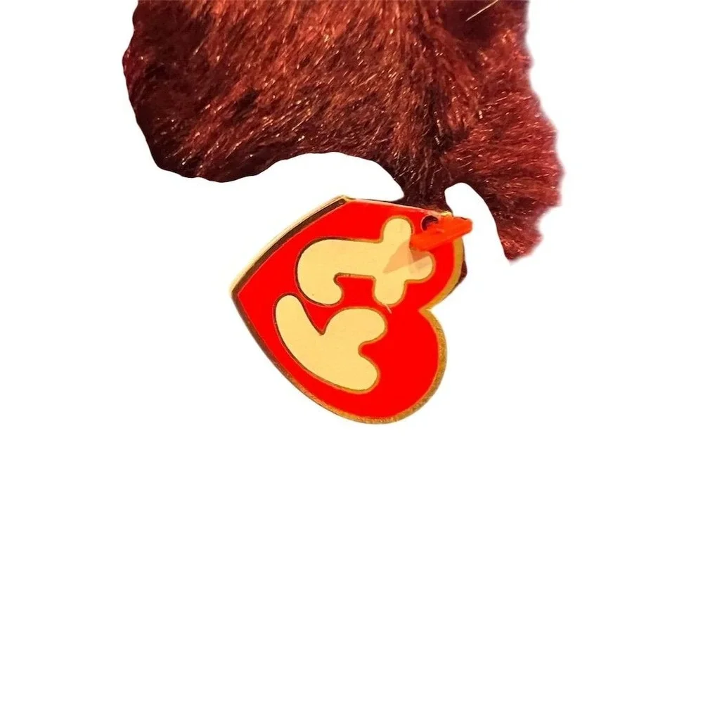 TY Beanie‎ Babies Beargundy Attic Treasures Red Plush Bear Retired 1993